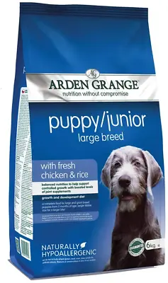 £34.51 • Buy Arden Grange Puppy/Junior Large Breed Dry Dog Food With Fresh Chicken And Rice,