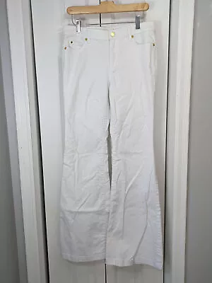 Michael Kors Women's Size 8 Selma Flare Jeans White • $30