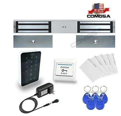 Kit Access Control Magnetic Lock Double 600lbs Maglock  For Entry Door USA • $244.99