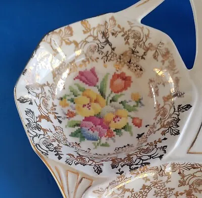 Vintage H & K Tunstall Candy Plate With Gold Trim • $30