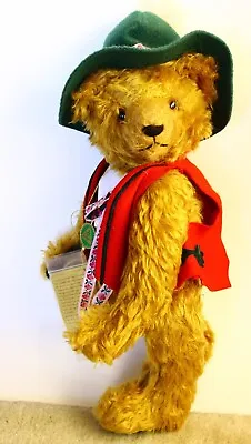 Vintage Hermann Musical Oktoberfest Bear Mohair Teddy Bear 17  • $34.99