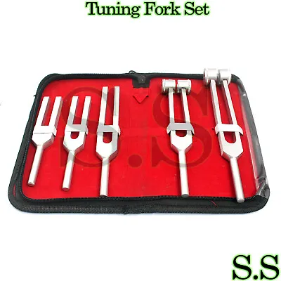 Tuning Fork Set Of 5 - Medical Surgical Diagnostic Instrument/s • $14.90