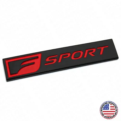 For Lexus F-Sport Logo Badge Rear Trunk Luggage Lid Emblem Decoration Black Red • $29.99