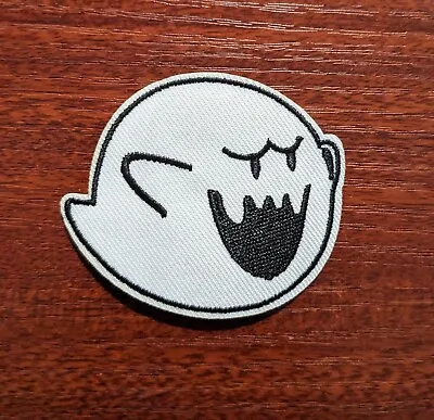 Boo The Ghost Patch Super Mario Nintendo Video Games Embroidered Iron On 2.5x2  • $4