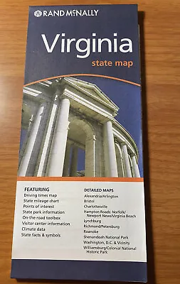Virginia State Map By Rand McNally NEW MAP NEW • $2.60