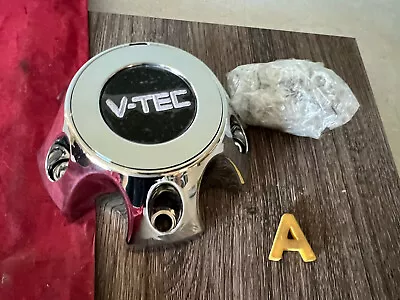 # A 1) V-tec  Custom Alloy Wheel Bolt On Chrome Center Cap C392-65vt-cap • $29.95