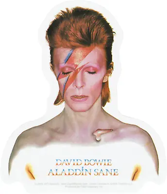 Sticker - David Bowie Aladdin Sane Lightning Bolt Face 3.38  X 4  Die Cut #5946 • £6.75