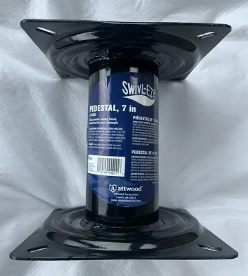Attwood 90720 Swivl-Eze Pedestal 7 Inches High For Boat Seat Black Powder Coat • $33.99
