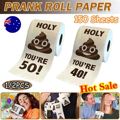 $6.50 • Buy Funny Toilet Paper Roll Birthday Decoration Birthday Gifts For Women Men Gift AU