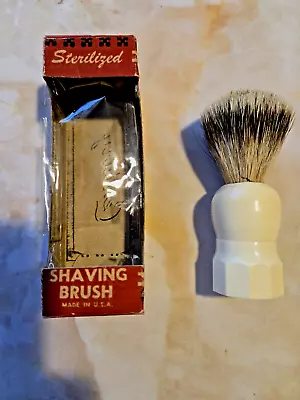 Vintage Century Shaving Brush Pure Badger In Original Box Very Nice!! Unused! • $10