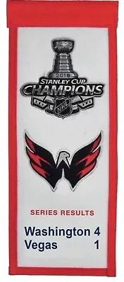 2018 WASHINGTON CAPITALS STANLEY CUP CHAMPIONS FELT MINI BANNER 6 X15  NEW! • $13.88