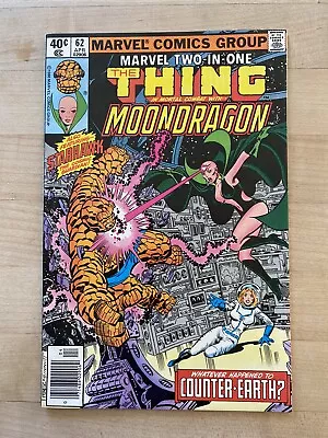 Marvel Two-in-one #62 - The Thing And Moondragon! Marvel Comics Starhawk! • $5