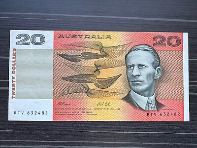 1967  Twenty Dollar Banknote $20 Comm Of Aus-1st Prefix • $50