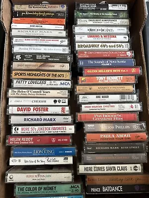 BUILD YOUR OWN CASSETTE LOT  50s/60s/70s/80s Rock/Pop & More! - Bundle Discounts • $9.95