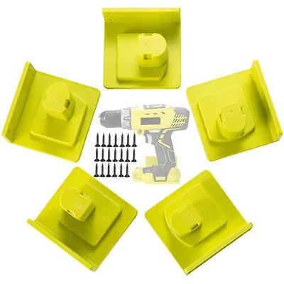 $26.01 • Buy 5Pcs Tool Holder Mount For-Ryobi One+ Wall Mount Bracket,With Screw Accessories❧