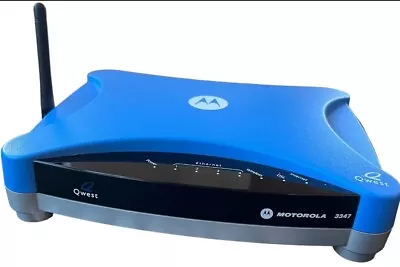 Qwest Motorola 3347-02-100q 4-port 10/100 Wireless Dsl Modem Router Gz53347 ... • $30