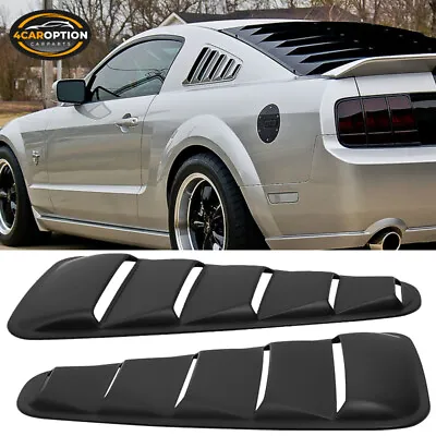 Fits 05-09 Ford Mustang Quarter Rear Side Window Louvers Scoop Cover PP • $35.99