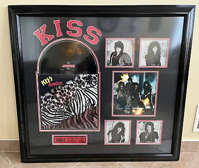 1984 KISS Animalize LP Signed & Framed - Simmons Stanley St. John & Carr COA • $2499.99