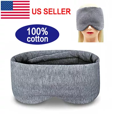 $7.99 • Buy Man Woman Sleeping Blindfold Sleep Eye Mask Travel Soft Padded Shade Cover Relax