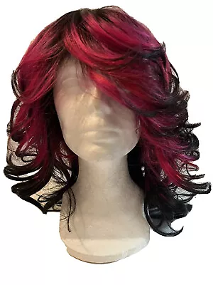 Vaness By Fiifth Avenue Wig Strawberry & Black Feather Look Women Hair Wigs • $19.90