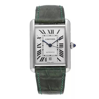 Cartier Tank Must Stainless Steel Silver Dial Automatic Men's Watch WSTA0040 • $3650
