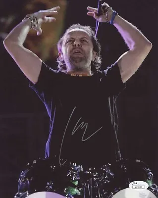 Lars Ulrich Metallica 8X10 Photo Hand Signed Autographed JSA COA • $350