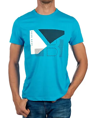 $62.40 • Buy Boss Hugo Boss Men's Athleisure Tee 2 Regular Fit Jersey T-shirt, Blue, M 3692-9