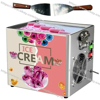 Mini Desktop Electric Yogurt Ice Cream Rolled Fried Ice Cream Roll Maker Machine • $380