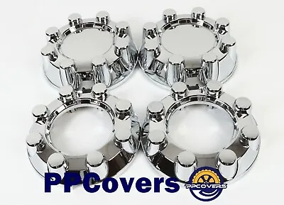 Fit F250 F350 SD 4x4 Chrome Wheel Center Hub Caps 8 Lug Rim Lug Cover Hubs • $118.95