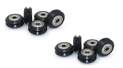 (Qty.10) W625ZZ V Groove Plastic Linear POM Pulley Wheel Roller Printer Bearing • $12.59