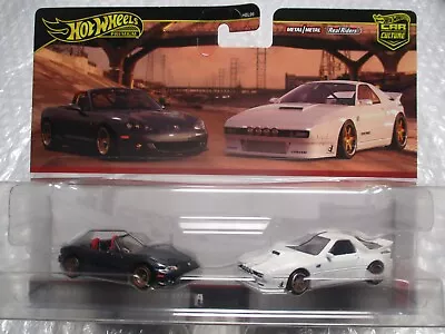 Hot Wheels Car Culture 2-pack '04 Mazda Mazdaspeed Miata Mazda Rx7 Fc Pandem • $59.99