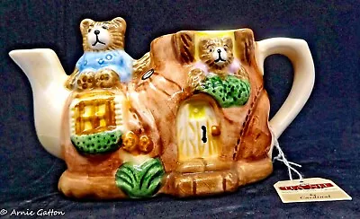 Decorative Tee-Nee Teapot Two Little Bears In Shoe House  By Cardinal • $12.99