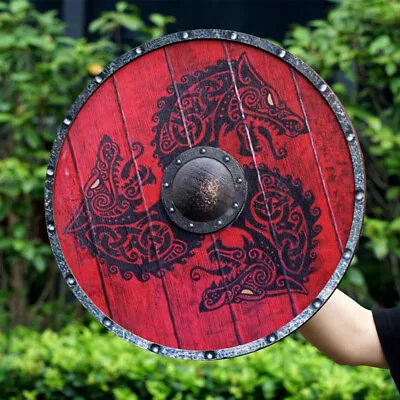 £21.60 • Buy Medieval Eivor Raven Battleworn Valhalla Viking Shield Ornament Knight Templar