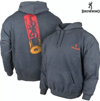 Browning Buckmark Shotgun Shell Hoodie Dark Grey 2XL NWT FREE SHIPPING! • $45.99