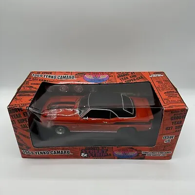 Ertl American Muscle 29501P 1:18 ORANGE 1969 YENKO Camaro Die Cast Metal #5 Car • $138.90