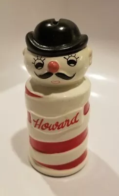 Vintage Barber Pole Ceramic Howard Blade Shaving Brush & Razor Holder JAPAN • $49.99