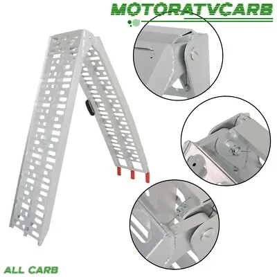 ALL-CARB Motorcycle Lawn Mower Aluminum Folding Loading Ramp Truck Trailer 1pcs • $83.35