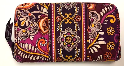 Vera Bradley Safari Sunset Accordion Zip Around Wallet VGUC • $11.99