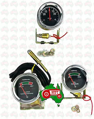 Oil Amp Temperature Gauge Set Kit Fit For Massey Ferguson 35 FE35 35X 65 765 415 • $94.99
