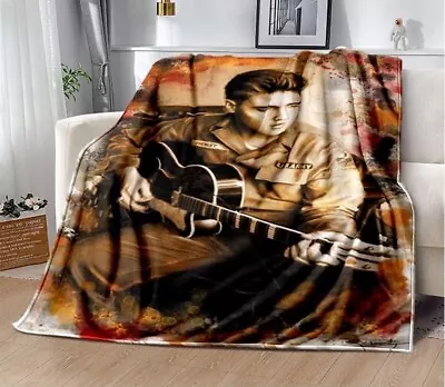 Elvis Presley 3D Ultra-Soft Micro Fleece BlanketBedspread • $119