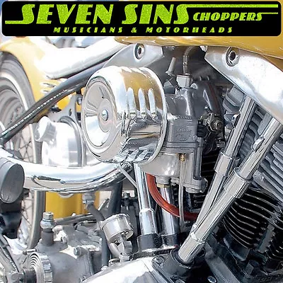 Mooneyes Hotrod Air Cleaner Louvered Chopper Super E G Motorcycle Cv Harley S&s • $44.95