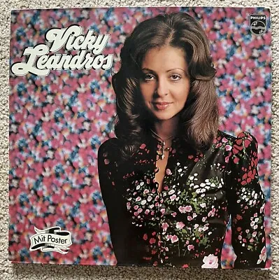 VICKY LEANDROS - Self Titled - LP W/ POSTER 1972 Philips 6303062 UK Import * VG • $11