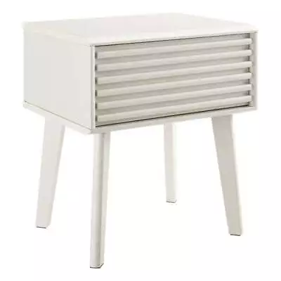 Modway Render Contemporary Wood And Particleboard End Table In White Finish • $97.80