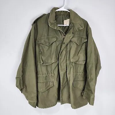 VINTAGE Alpha US ARMY Military Field Jacket OD Green COLD WEATHER Small Regular • $59.99