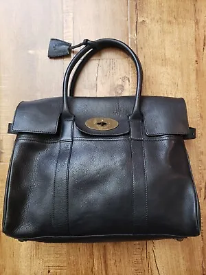 Mulberry Bayswater Black Leather Top Handle Satchel Doctor Handbag-Germany • $389.98