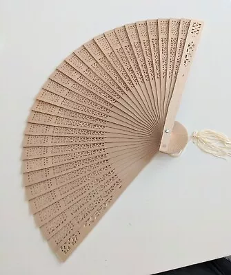 £5 • Buy Hand-held Wooden Fan With Storage Bag. Very Pretty