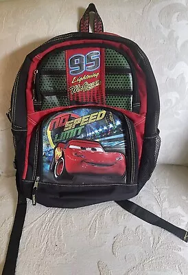 Disney Pixar Cars Lightning McQueen 15” X 11” X 5” School Bag Backpack • $6