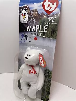 Mcdonald's TY Maple The Bear Beanie Baby With Errors • $30