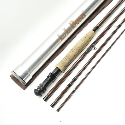 L.L. Bean  Double L  Fiberglass Fly Rod. 8' 6  7wt. W/ Tube And Sock. • $275