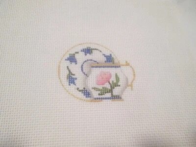 $22.12 • Buy Cup And Saucer-melissa Shirley-handpainted Needlepoint Canvas